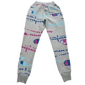 Champion Reverse Weave Sweatpant Men Sm All Over Print Spellout Colorful Pockets
